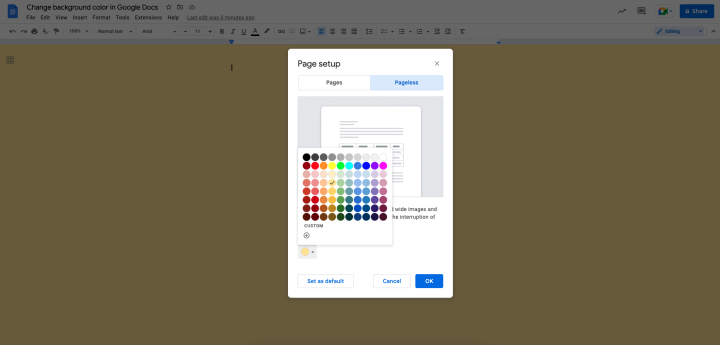How To Change Paper Color in Google Docs (With Examples) 