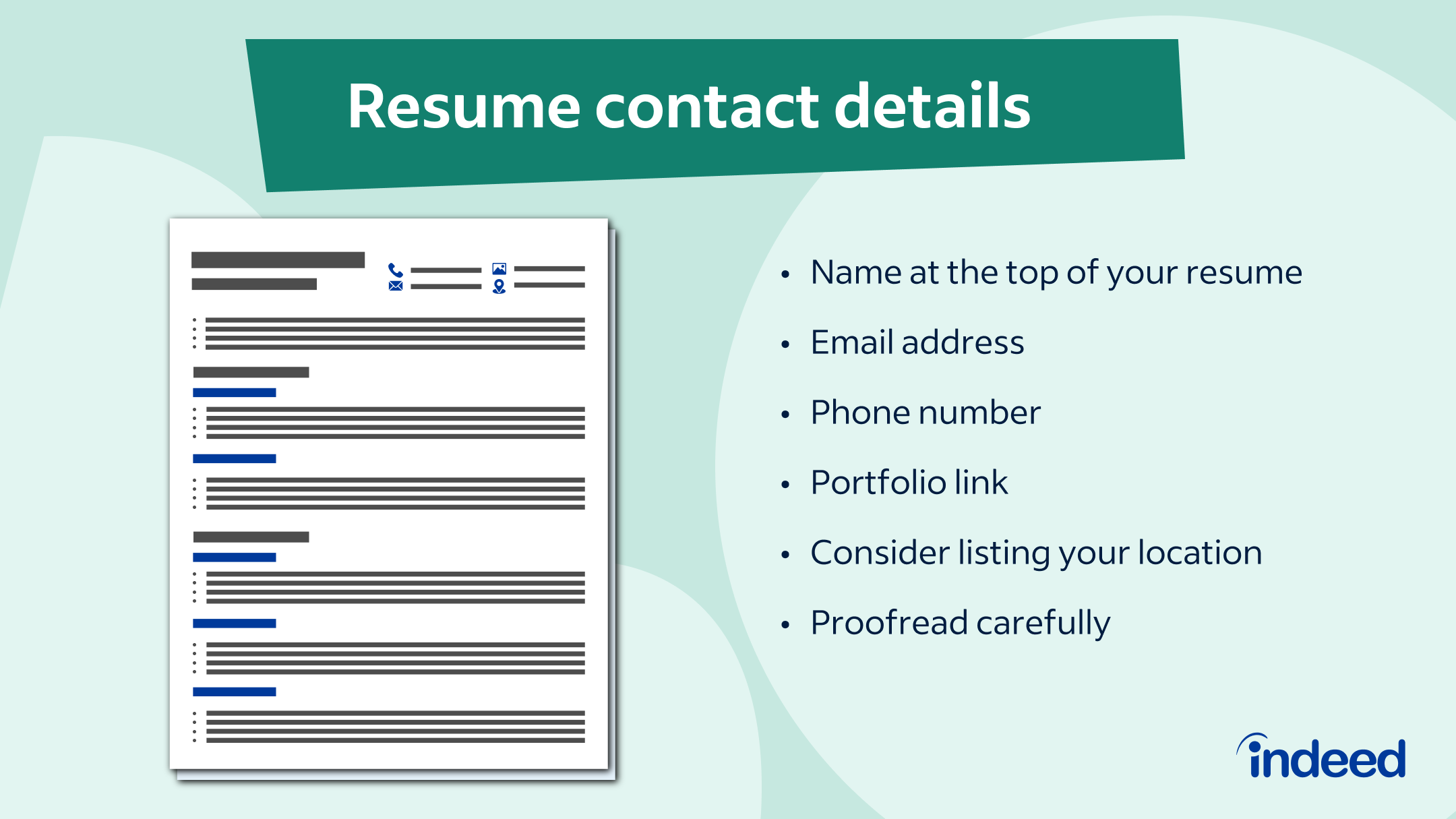 How To Add Contact Information to Your Resume (With Example)