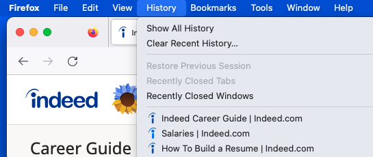 How To Reopen Closed Tabs and Restore Web Sessions Indeed