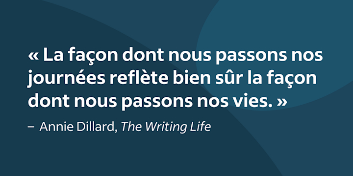 Citation d’Annie Dillard