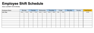 Employee Schedule Templates And Examples Free Download Indeed