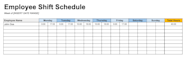 Employee Schedule Templates And Instructions Free Download Indeed