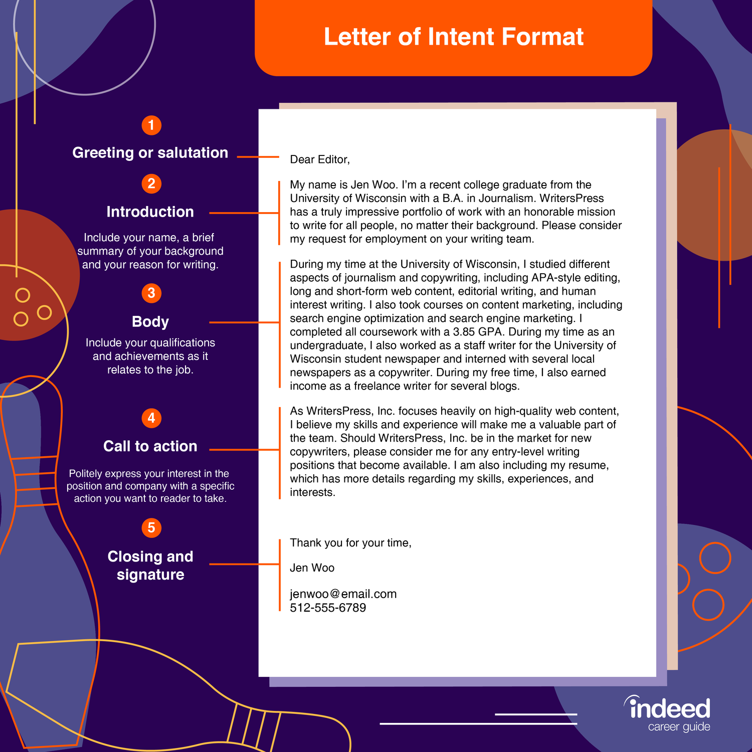 Letter of Intent Format