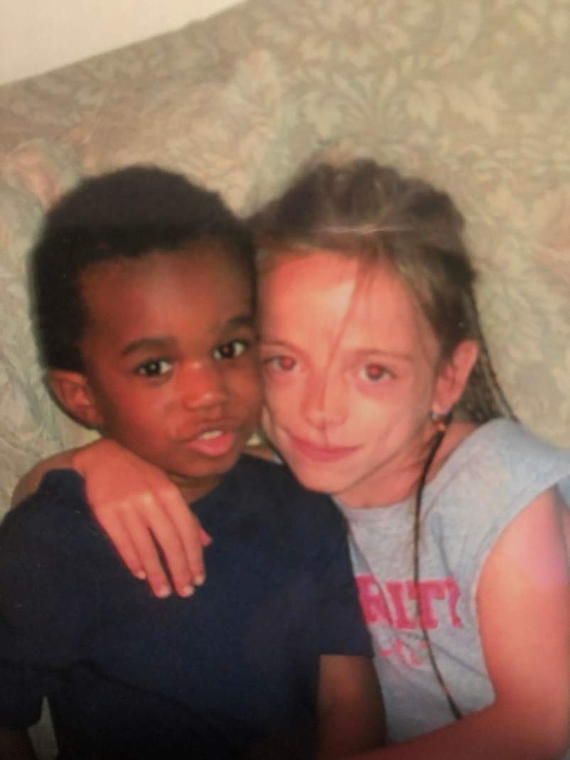 Brenda with adopted brother