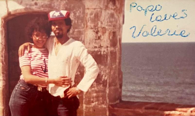 Valerie with first husband