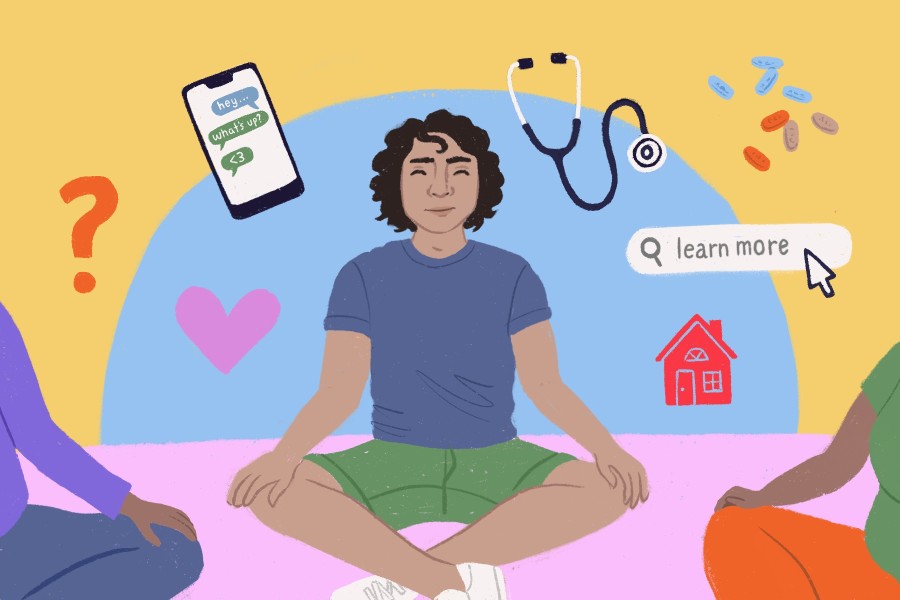 First Steps After HIV Diagnosis illustration