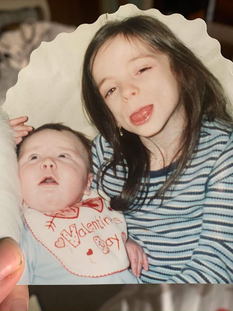 Brenda with baby tongue out