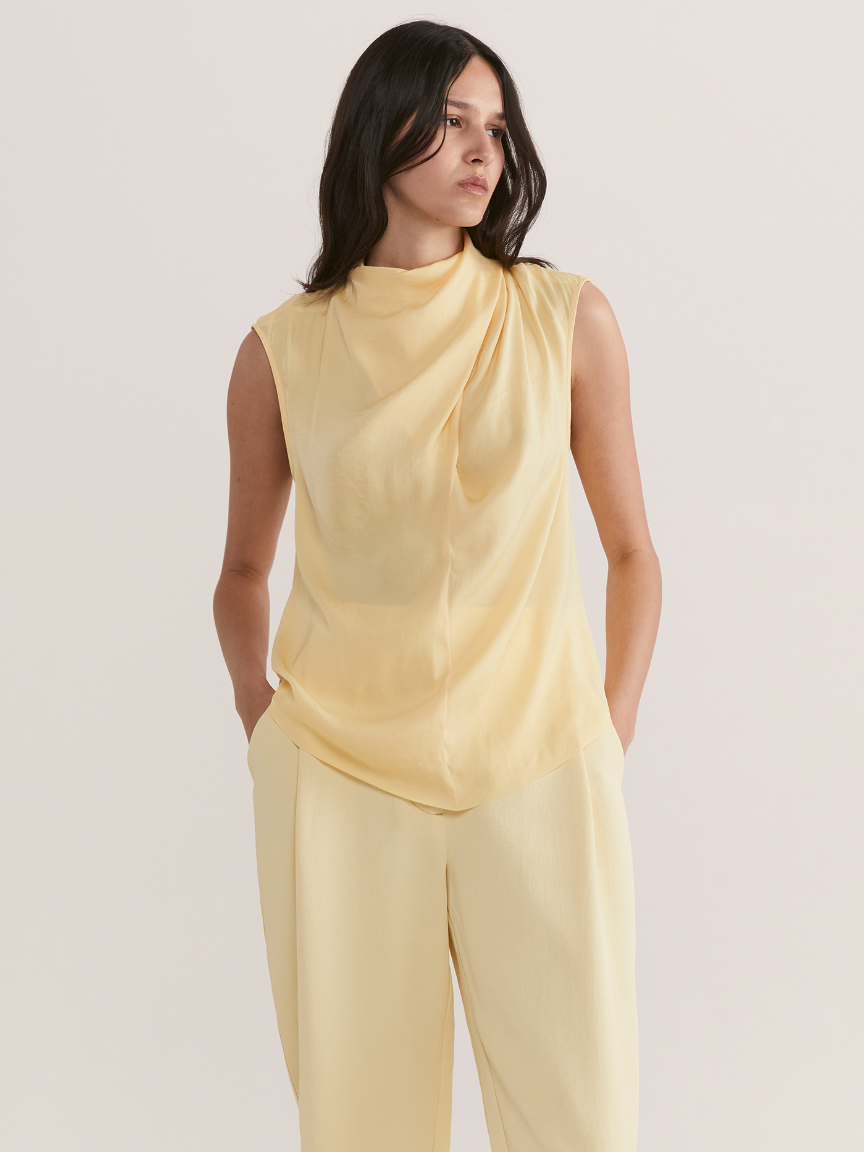 Lillian Drape Neck Tank