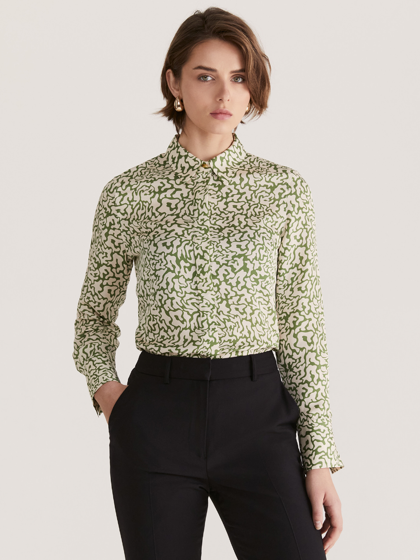 Quill Long Sleeve Silk Shirt