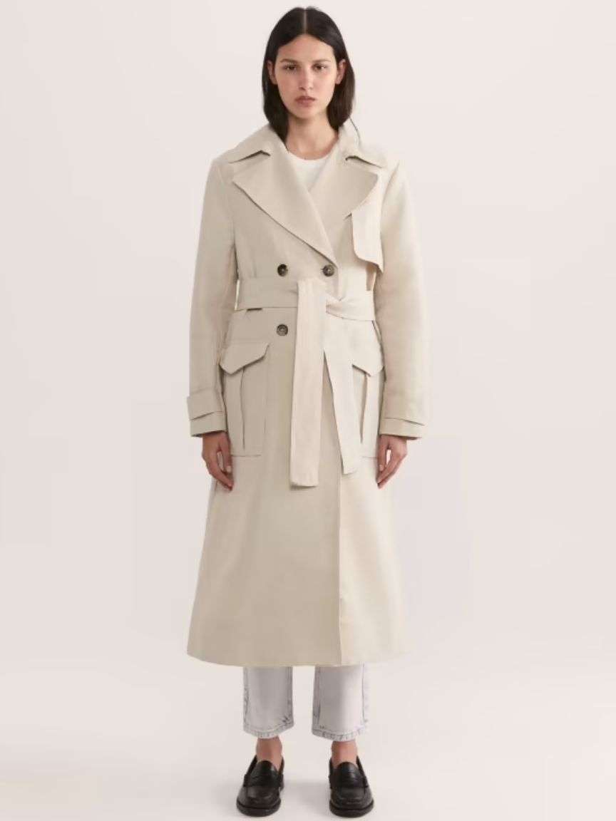 Alba Linen Trench Coat