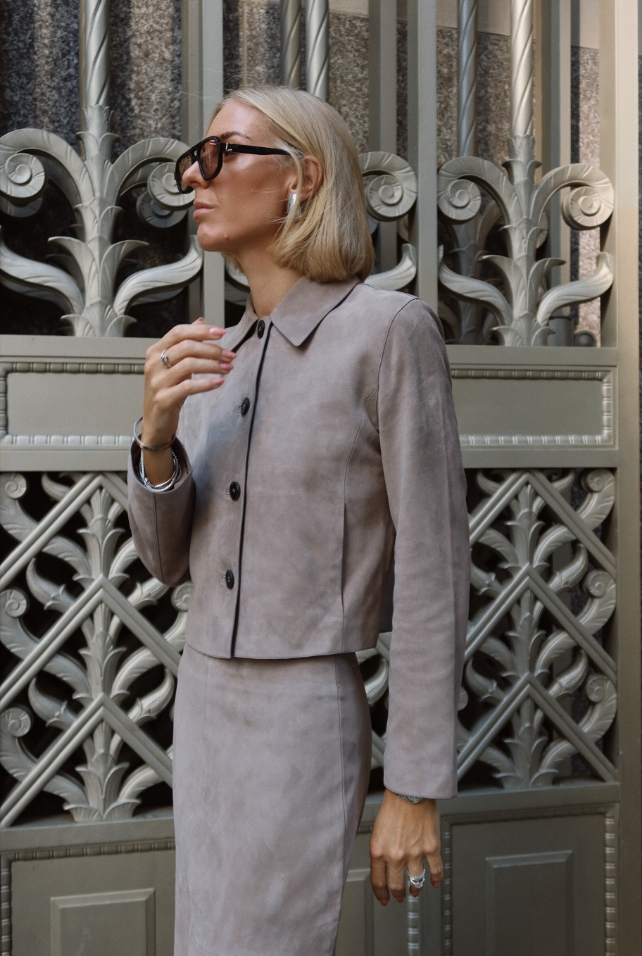 Nadia Suede Leather Jacket