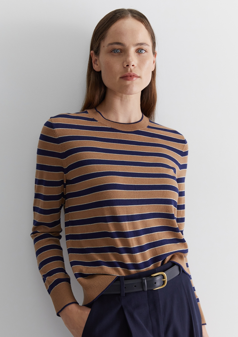 Merino Wool Stripe Knit 1