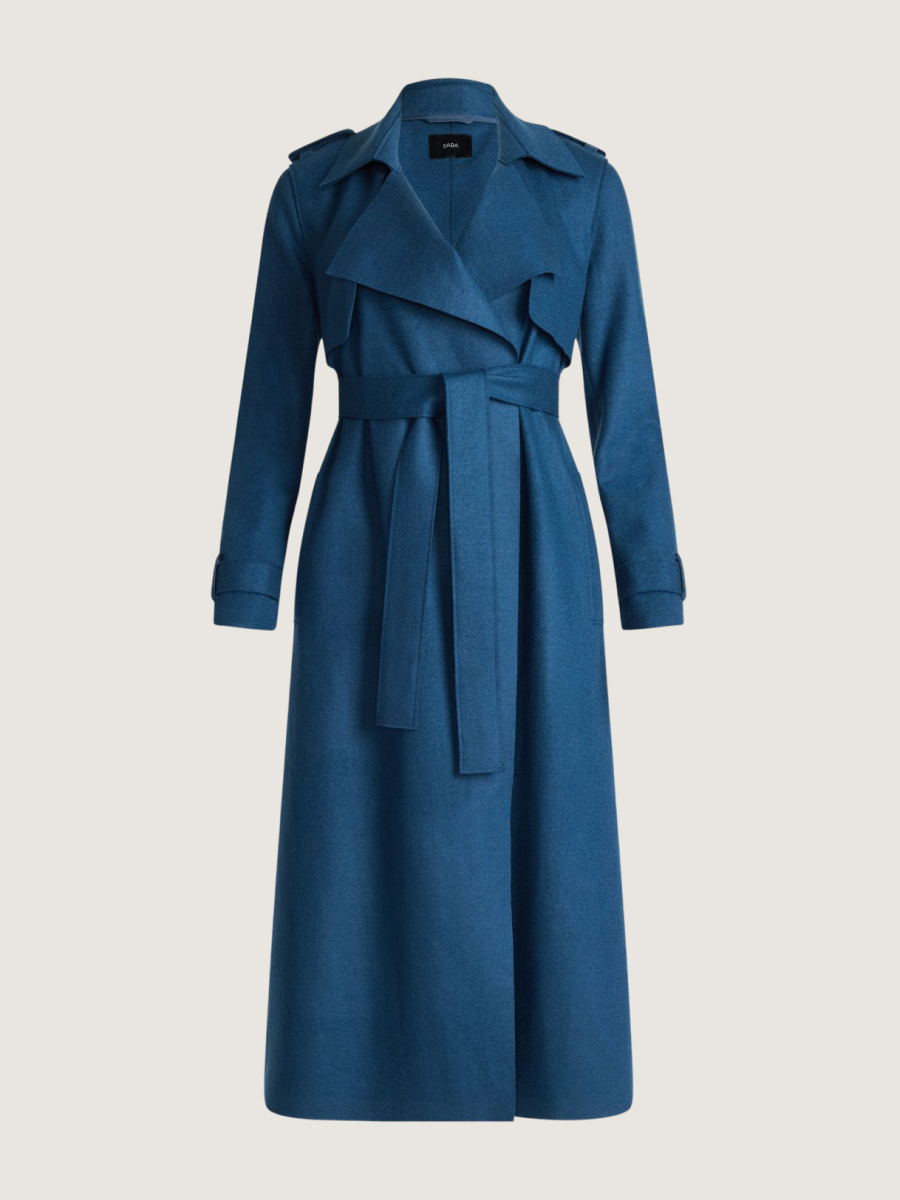 Karla Wool Longline Trench Coat