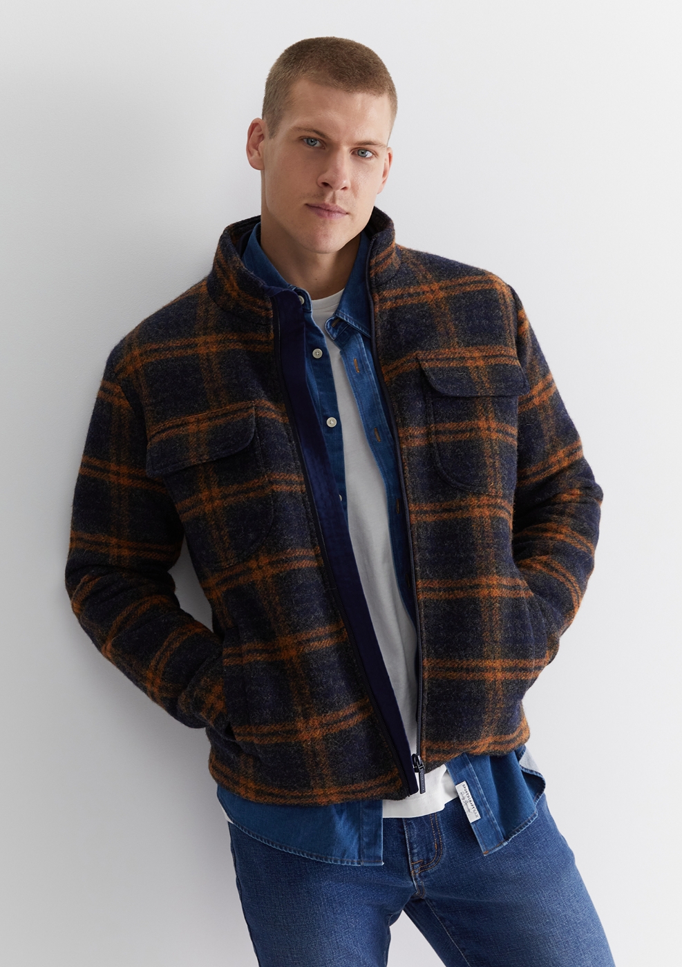 Salford Check Wool Blend Jacket