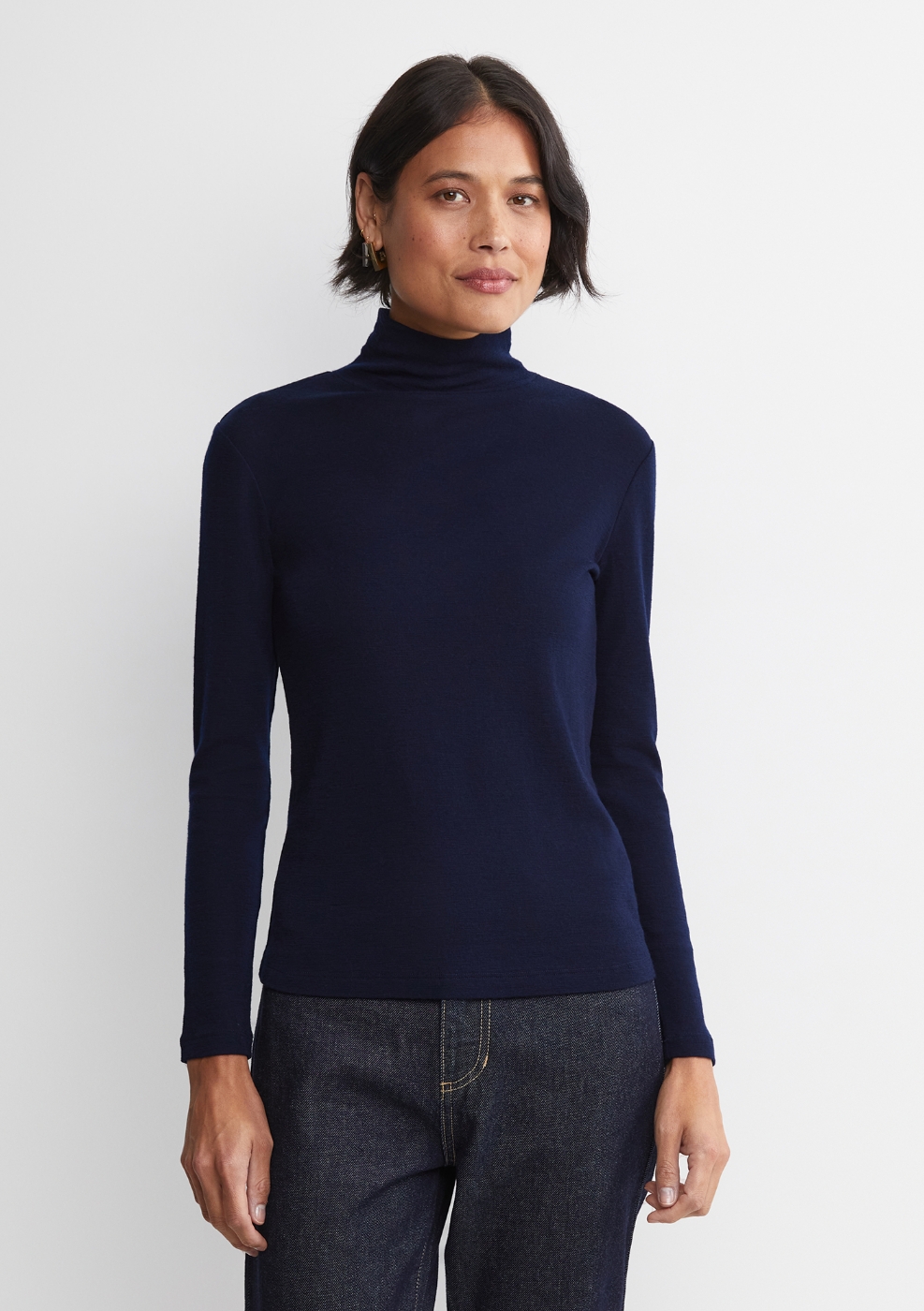 Gigi Babywool Mock Neck Top