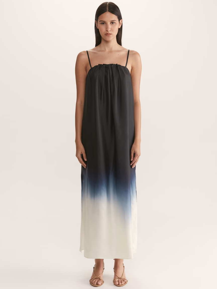 Starling Silk Ombre Midi Dress