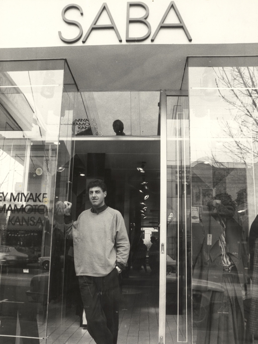 JOE SABA OUTSIDE HIS CHAPEL STREET STORE