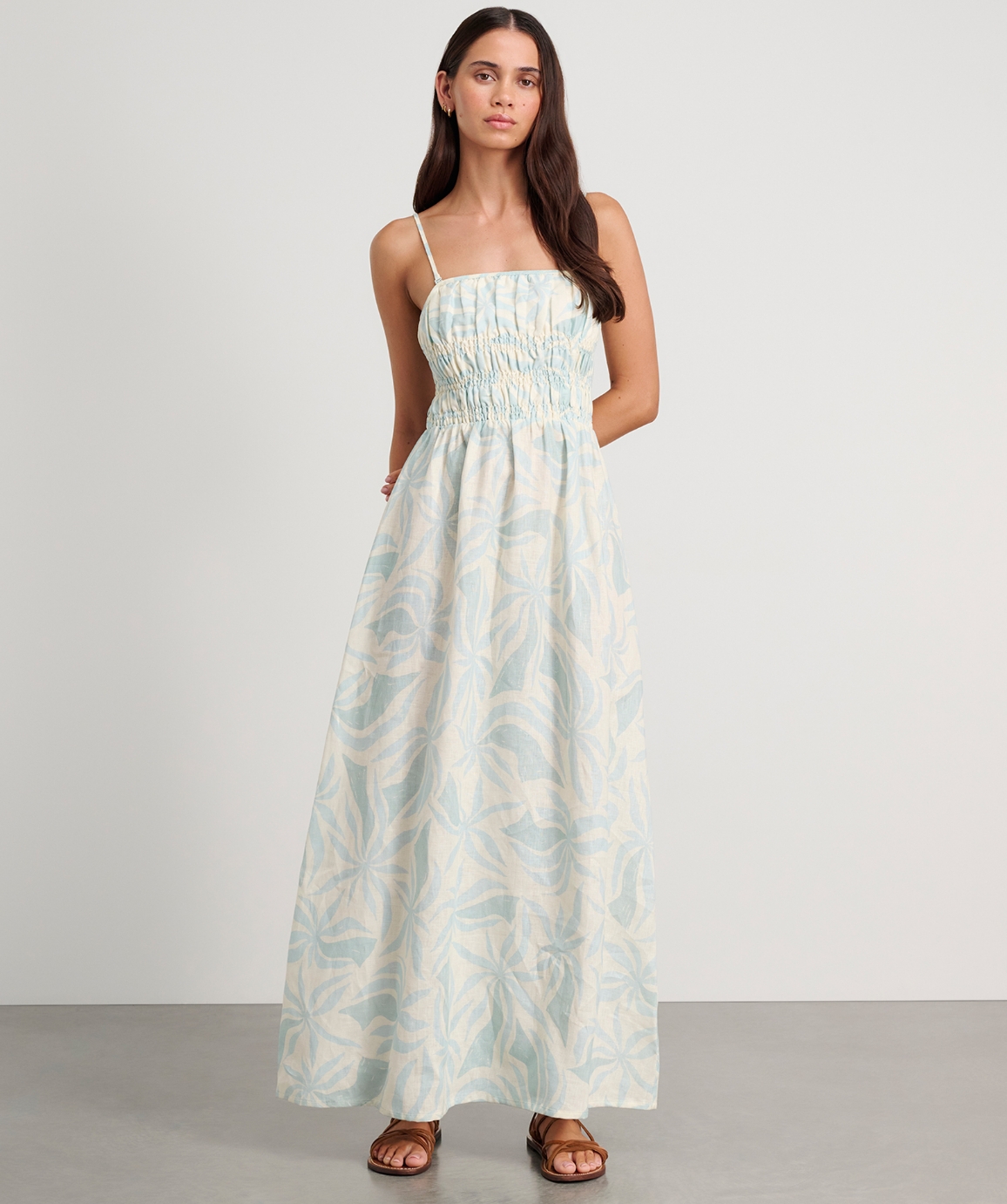 Palma Shirred Maxi Dress