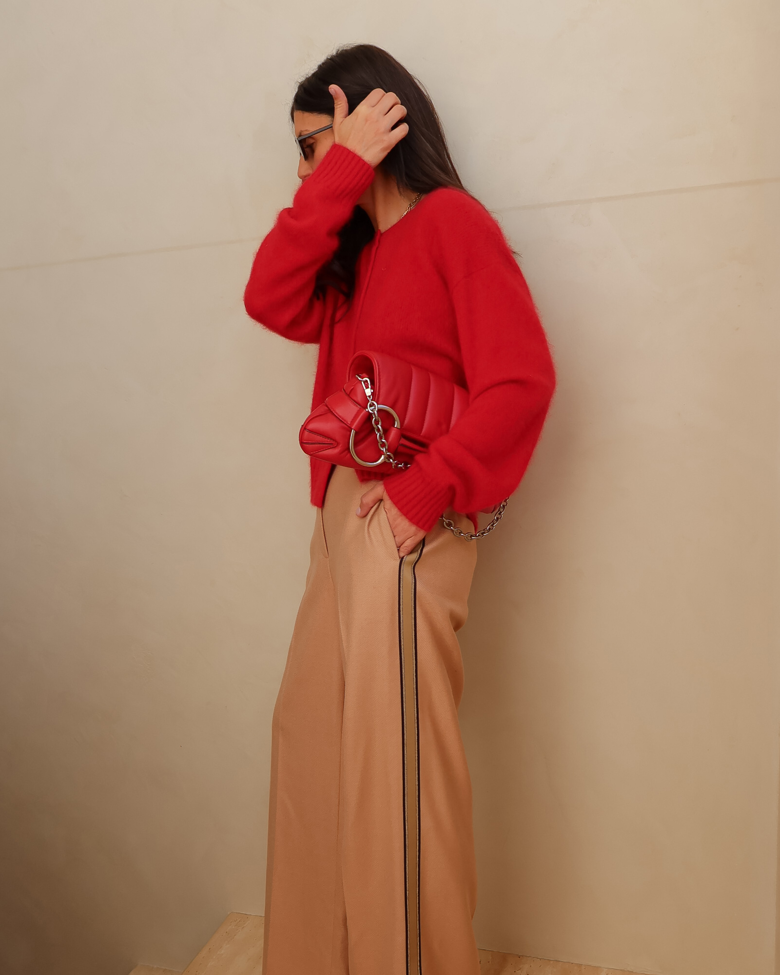 Jess Pecoraro Prudence Wool Wide Leg Pant