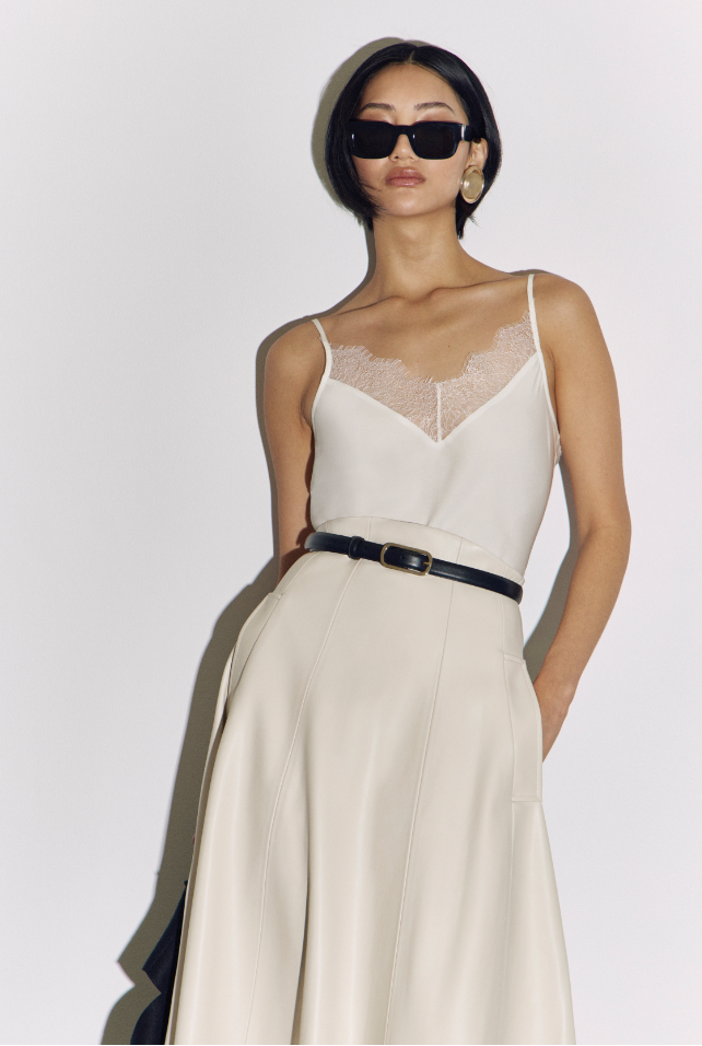 Sam Silk Cami Green