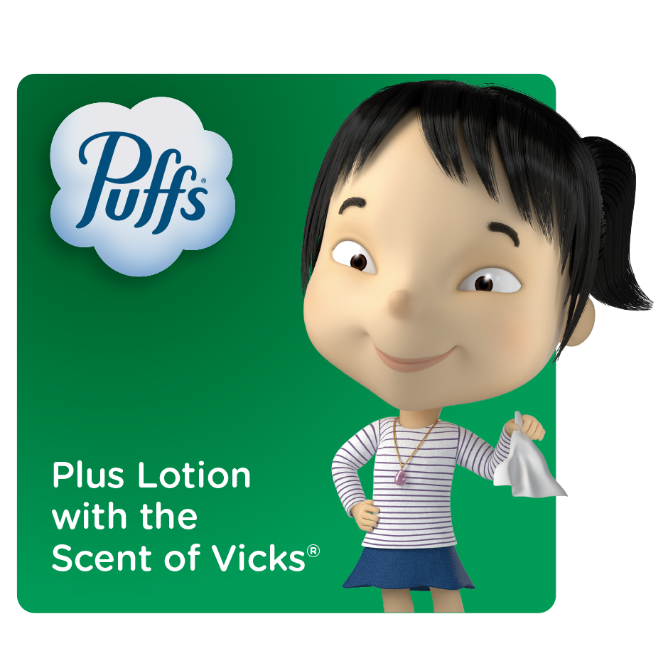 Puffs Plus Lotion with the Scent of Vicks