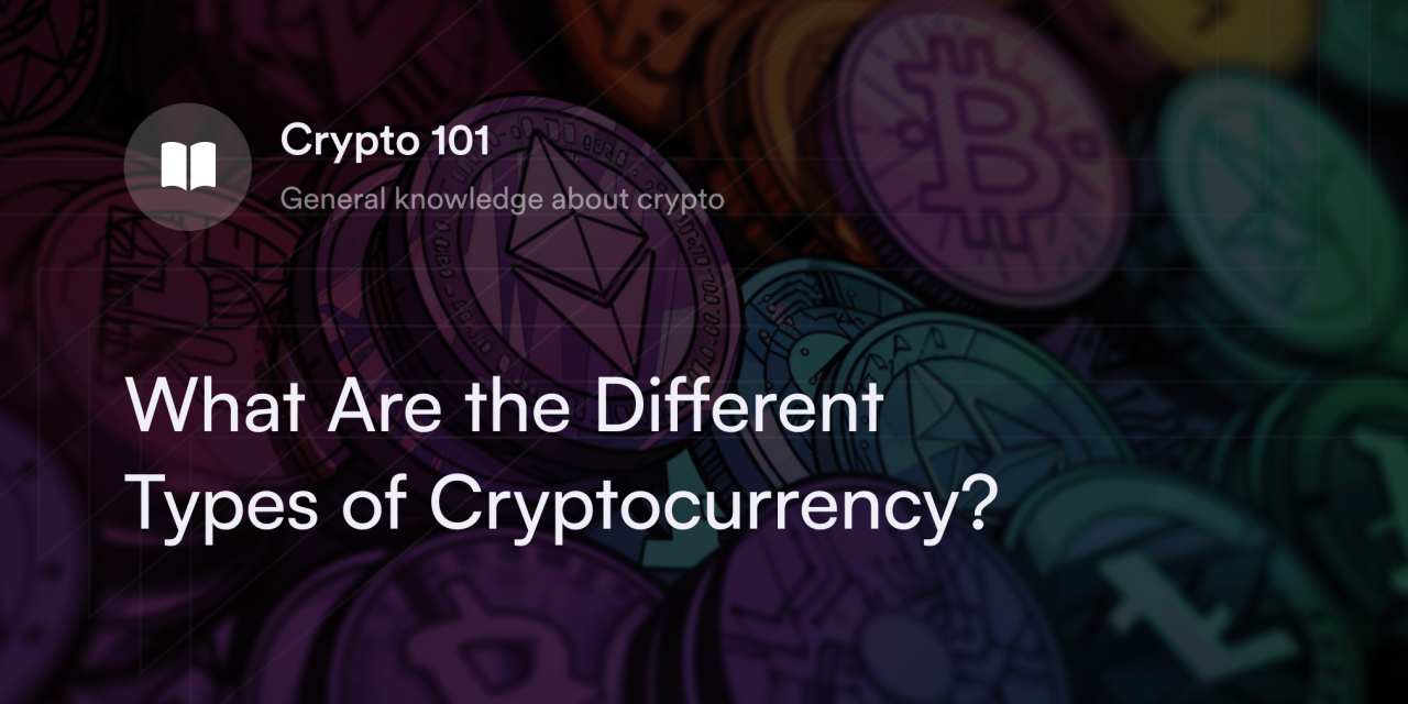 What Are the Different Types of Cryptocurrency