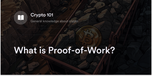 What is Proof-of-Work?