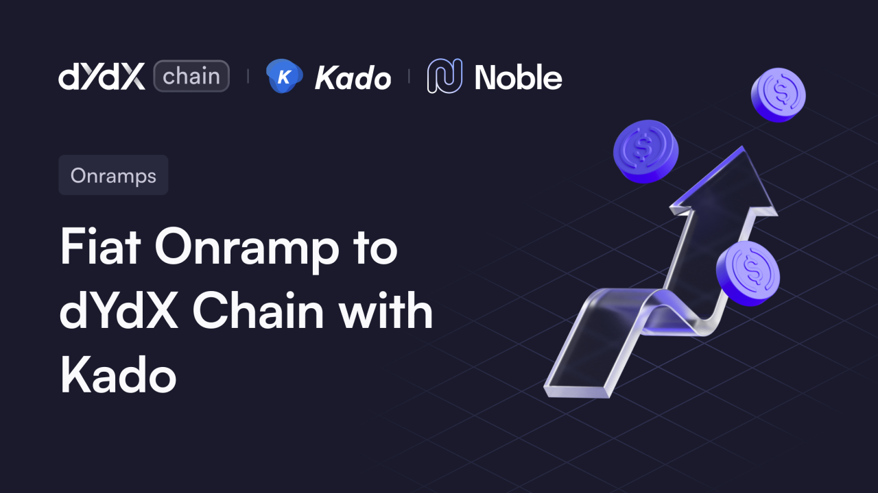 Fiat Onramp to dYdX Chain with Kado