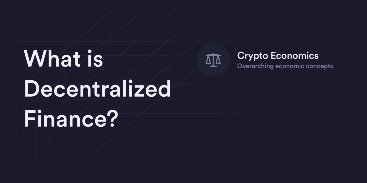 What is DeFi?