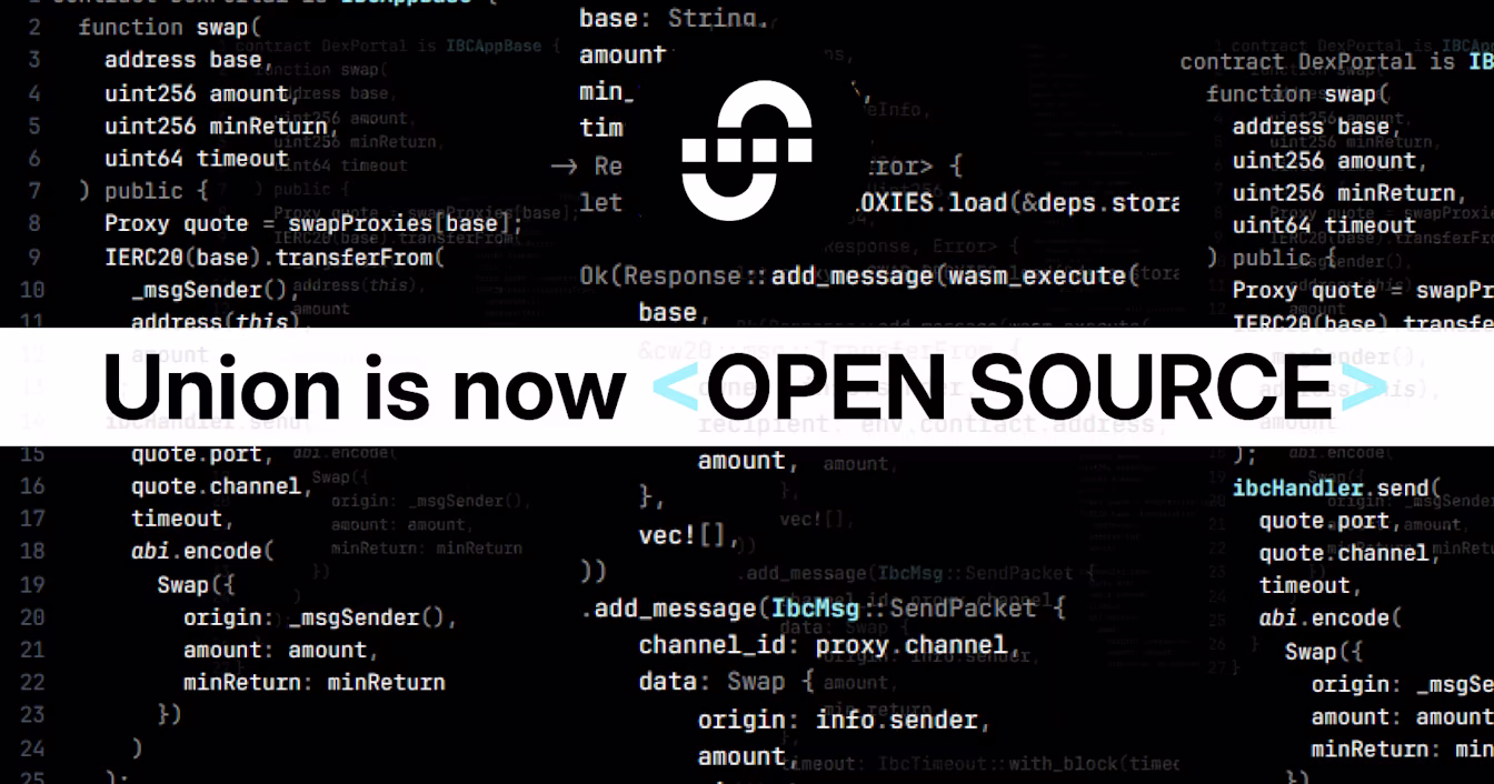 Union is Open Source