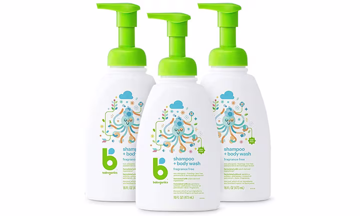 Babyganics Baby Shampoo + Body Wash Pump Bottle