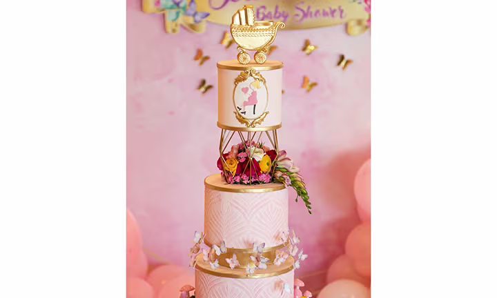baby buggy cake