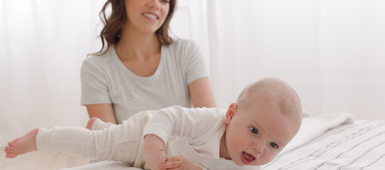 Baby rolling over