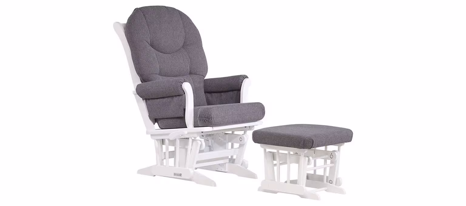 Dutailier Sleigh Glider Multi-Position-Lock Recline with Ottoman