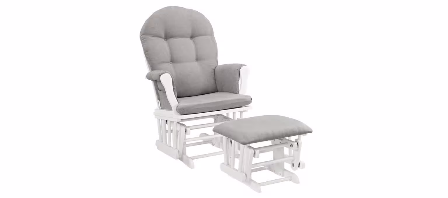 Angel Line Windsor Glider and Ottoman