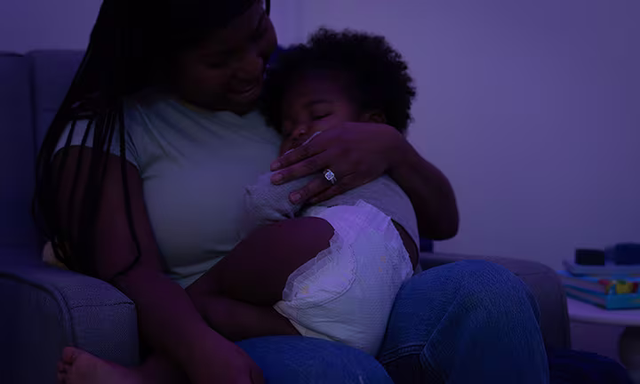Mom holding a baby