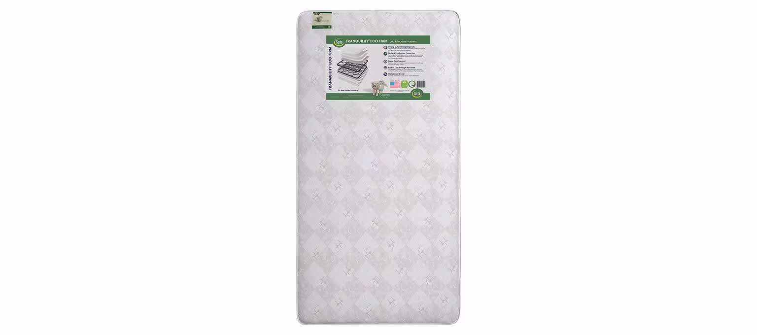 Serta Tranquility Eco Firm Innerspring Crib and Toddler Mattress