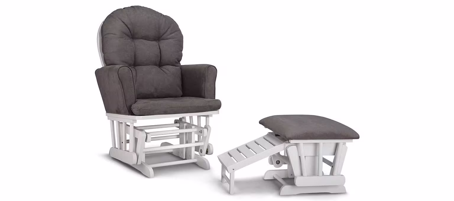Graco Parker Semi-Upholstered Glider and Nursing Ottoman