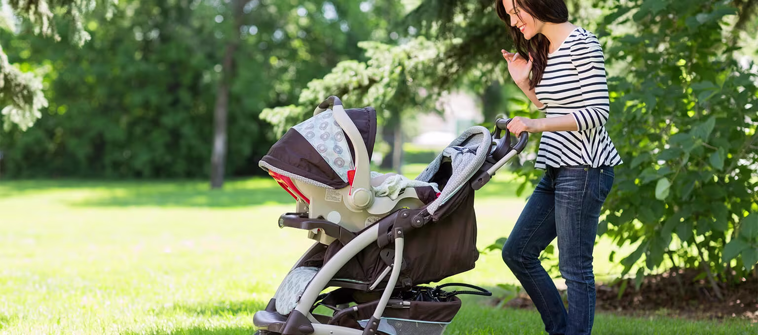 Baby in a stroller