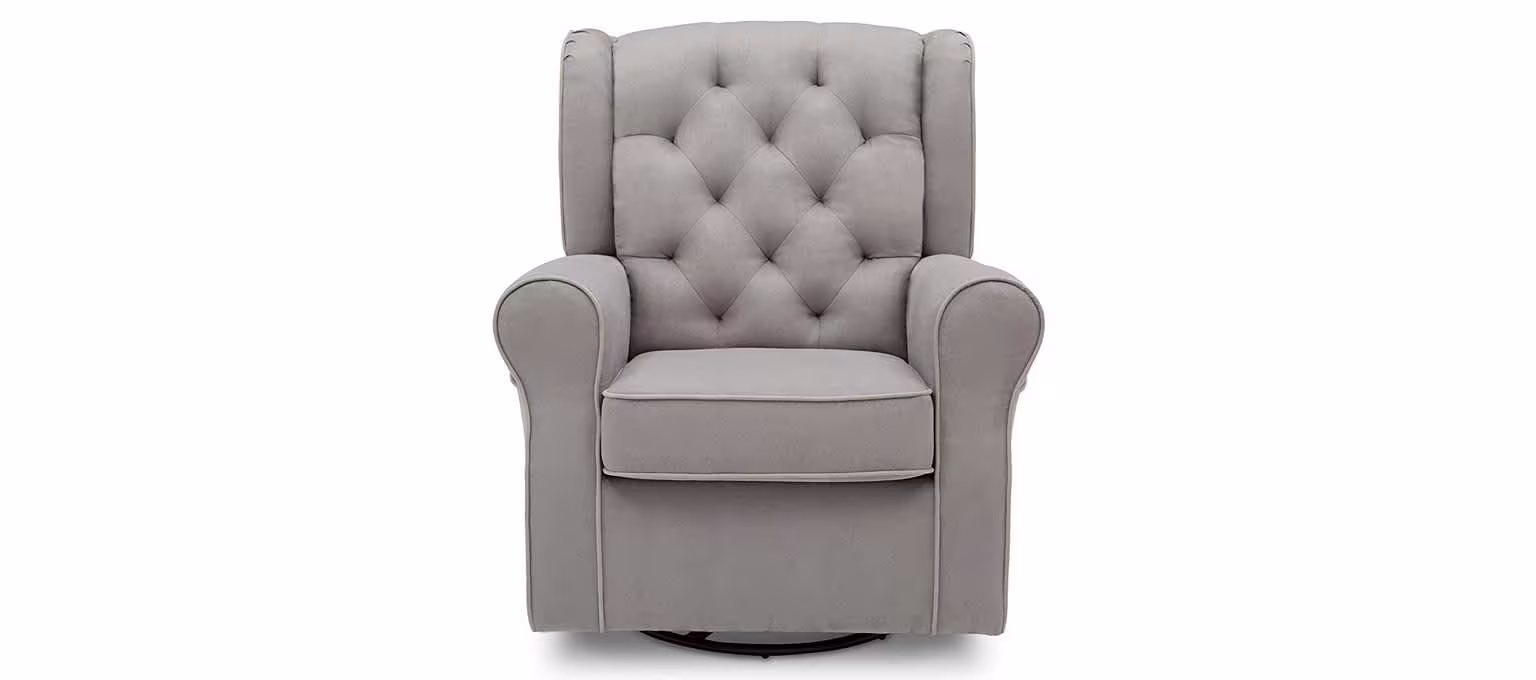 Delta Children Emerson Upholstered Glider Swivel Rocker Chair