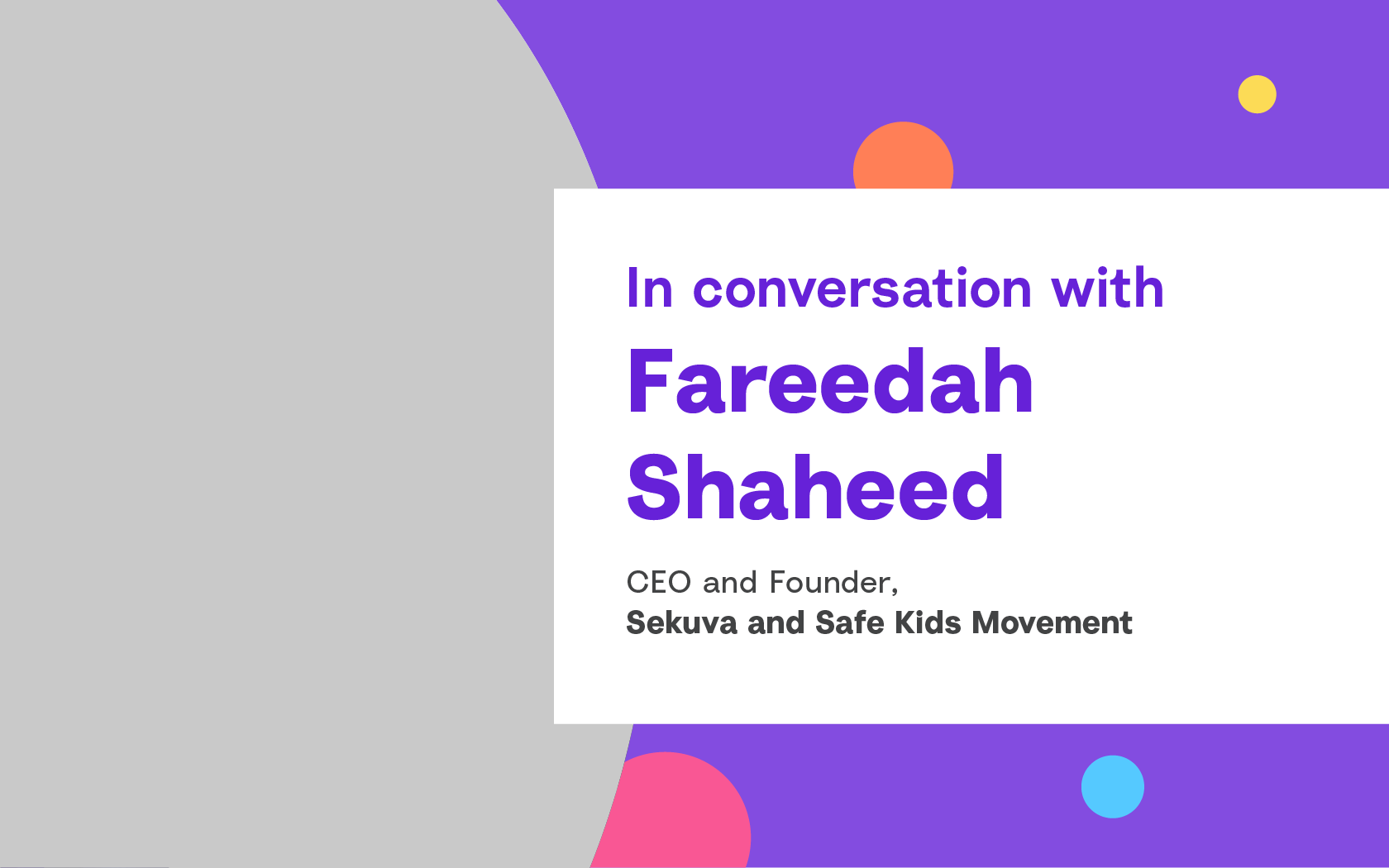 How to connect with online safety: Advice from the founder of Sekuva