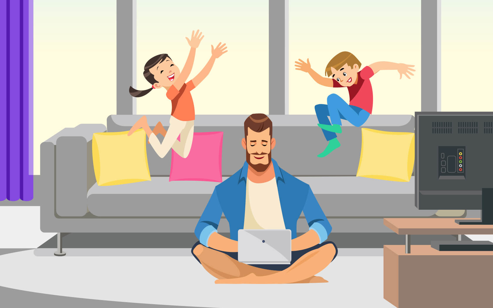 5 Tips for Working from Home with Kids Around