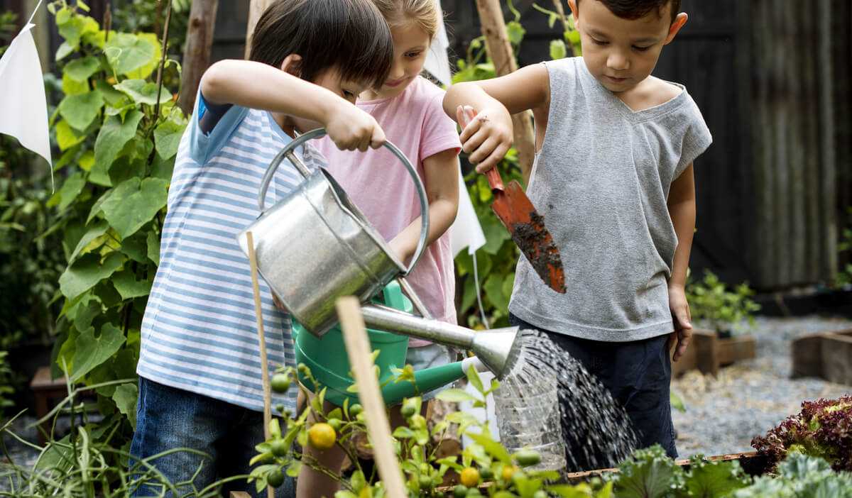 Get kids to garden instead of going on YouTube