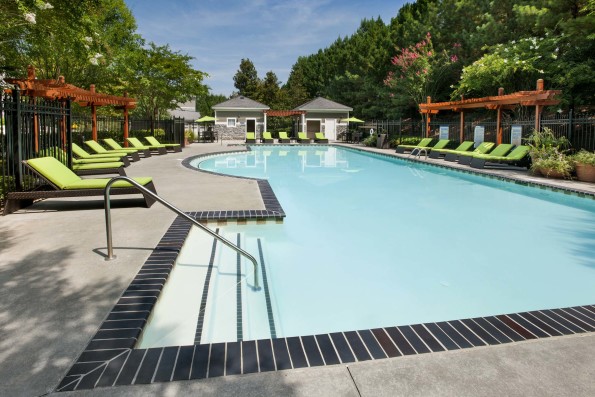 Pool with sundeck and lounge chairs