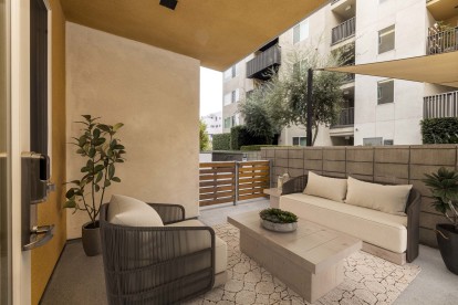 Private patios and balconies 