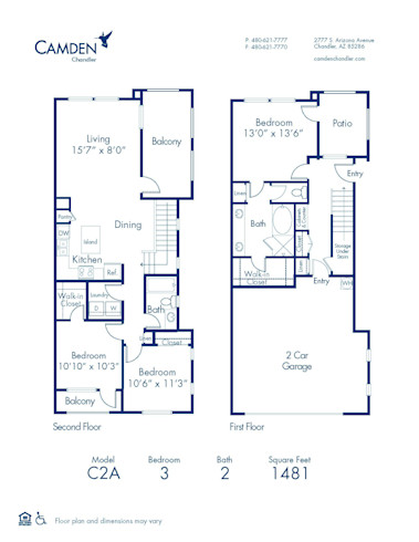 1, 2 & 3 Bedroom Apartments in Chandler, AZ - Camden Chandler