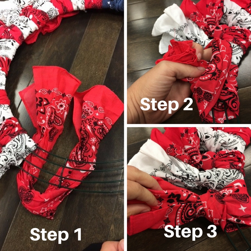 red-white-blue-bandana-wreath-steps-to-make
