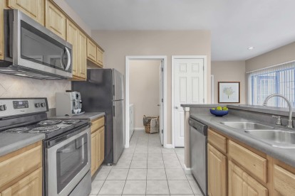 Kitchen with ample storage