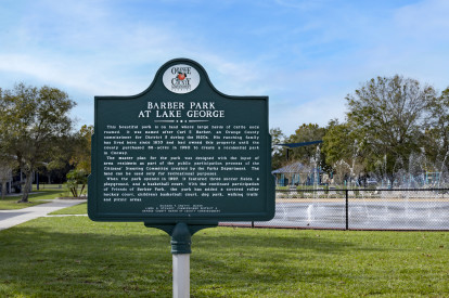 Barber Park near Camden Lee Vista apartments in Orlando, Florida.