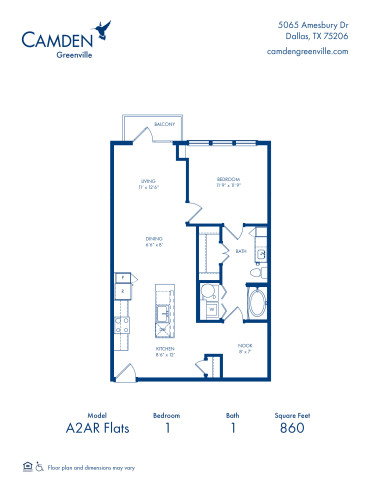 camden-greenville - floor plans - A2AR FLATS